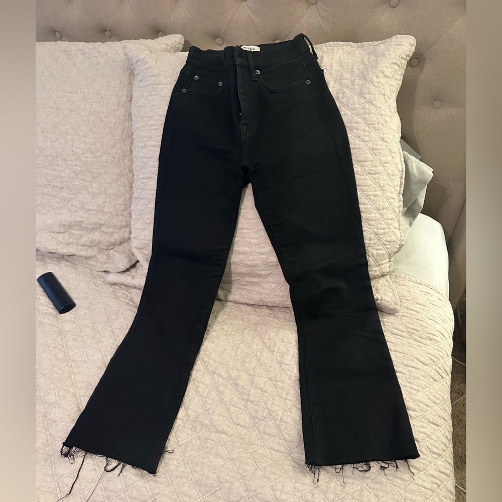 Pistola Lennon high rise crop boot - abyss (black) Sz 24